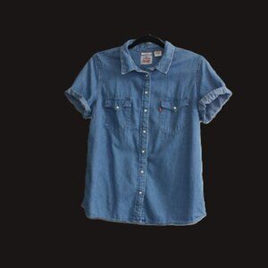 Levi's Light Blue Denim Button-Down Shirt